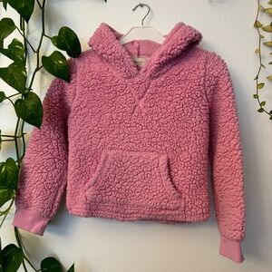 Btween Cozy Pink Fleece Hoodie for Kids